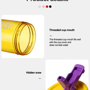 Wholesale BPA Free Reusable <b>Plastic</b> Water <b>Bottle</b> for Students and Adults Office Gym Drinkware - Product Image 2