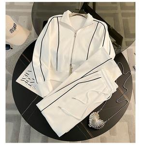 Heiß Verkauftes Kontrast-Set für Damen mit Ober- und Unterteil, Modische Freizeit-Sets für Damen, Klassische Sportbekleidungs-Sets für Damen - Product Image 2