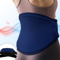 Cinturón de fitness para mujer con cuerdas para saltar SBR Banda para el vientre posparto Terapia abdominal negra Parte baja de la espalda Paquete caliente y frío