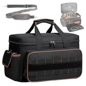 Kit <span class=keywords><strong>de</strong></span> Herramientas <span class=keywords><strong>de</strong></span> Gran Capacidad <span class=keywords><strong>de</strong></span> 17 Pulgadas, 20 Bolsillos, Kit <span class=keywords><strong>de</strong></span> Herramientas Portátil con Correa para el Hombro, Bolsa <span class=keywords><strong>de</strong></span> Herramientas <span class=keywords><strong>de</strong></span> Boca Ancha para Electricistas y Mecánicos - Product Image 4