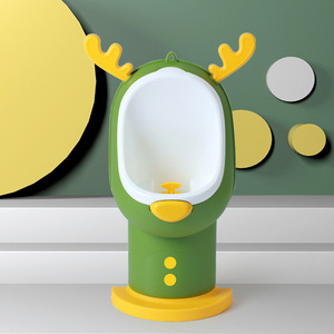 Children's Wall Mounted Urinal Oval <b>Potty</b> For <b>Boys</b> Adjustable Height Green Blue Khaki Color PP Material Modern Design - Product Image 3