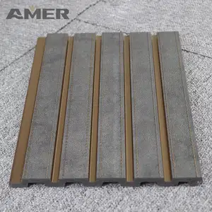 Amer hotsale easy installation polymer wall panel new ps with concrete structure modern design decorative laminate wall panels