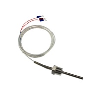 Sonde de température industrielle WZP291 WRN 1/2 3/4 pouce à vis, 3 fils, Pt100 RTD, thermocouple en acier inoxydable