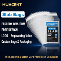 Sacs de protection HUACENT Guard Premium Ultra Clear Pro Graded pour cartes, épaisses, pour support magnétique, Top Loader, semi-rigides