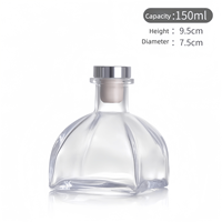 Bouteille d'aromathérapie en verre de 50 ml, style yourte mongole, diffuseur sans flamme, flacon de parfum, parfum de voiture, flacon vide, ornement