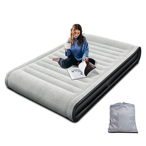 Colchón de cama de aire autoinflable hipoalergénico portátil <span class=keywords><strong>para</strong></span> acampar al aire libre con bomba incorporada - Product Image 4