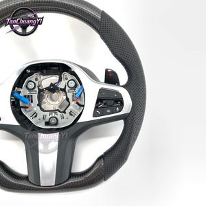 Volant personnalisé en fibre de carbone véritable, <span class=keywords><strong>prix</strong></span> net pour <span class=keywords><strong>BMW</strong></span> G30 G87 G80 G82 G81 F90 G06 G05 G20 G22 Série 3 - Product Image 3