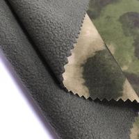Tela de 3 Capas de Forro Polar con Estampado de Camuflaje, Poliéster, Spandex, Softshell, TPU, para Chaquetas Impermeables