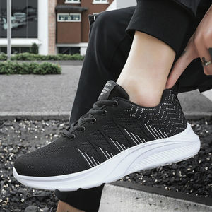 Chaussures de sport pour hommes 2026, modèle très prisé, confortables et respirantes, en maille, pour le quotidien et les activités sportives en extérieur, à lacets, en PU, anti-odeur - Product Image 2