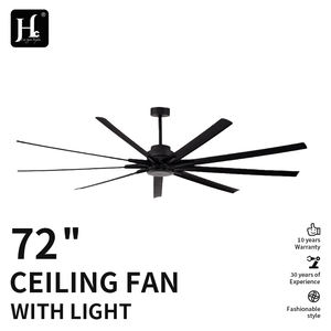 พัดลมเพดานอลูมิเนียมขนาด 72 นิ้ว 9 ใบพัด พร้อมเทคโนโลยีระบายอากาศแบบรีโมท สำหรับใช้งานในอุตสาหกรรม - Product Image 2