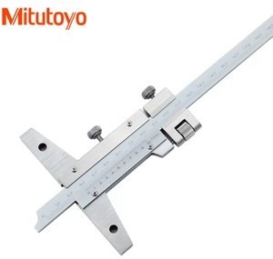 เครื่องวัดความลึกแบบเวอร์เนียร์ ผลิตในญี่ปุ่นโดย Mitutoyo รุ่น 527-101 527-102 527-103 วัสดุสแตนเลส ช่วงการวัด 0-150/200/300 มม. ความละเอียด 0.02 มม. - Product Image 4