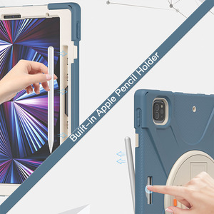 Étui de tablette en silicone intégral avec béquille rotative et dragonne pour <span class=keywords><strong>Samsung</strong></span> <span class=keywords><strong>TabA</strong></span> 10,1 pouces T580/T585 - Product Image 6