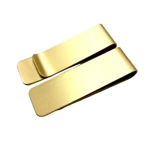 Wholesale high quality titanium color metal money clip