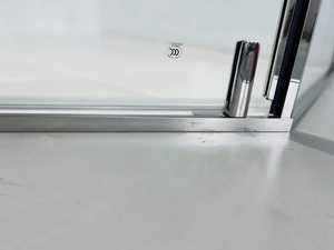 Puerta o <span class=keywords><strong>mampara</strong></span> de <span class=keywords><strong>ducha</strong></span> con forma de rombo, dos paneles fijos y un panel de apertura <span class=keywords><strong>para</strong></span> baño o cuarto de <span class=keywords><strong>ducha</strong></span> de hotel, 2 unidades - Product Image 6