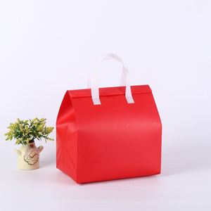 Disposable Wholesale Reusable Bag Non-Woven Lunch Food Delivery <b>Cooler</b> Thermal Insulated Bag Custom Logo Food Takeout - Product Image 2
