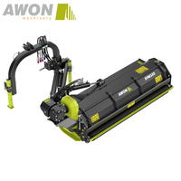 Broyeur de bords hydraulique AWON SFM165 60-80HP pour machines agricoles, attelage 3 points latéral avec prise de force