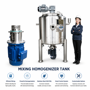 Mezclador Emulsionante Automático al Vacío para Producción de Mayonesa en China - Product Image 4
