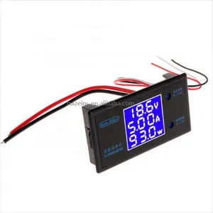 Dc 0-200V Bereik 10A Lcd 4-Bit Hoge Precisie Optionele Spanning Stroom Energie Meter Digitale voltmeter Ampèremeter