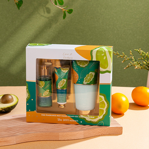 Nueva llegada 3PCs 236ml Body Scrub 75ml Body Mist 30ml Hand Cream Perfume Set de regalo para mujeres y hombres queridos - Product Image 3
