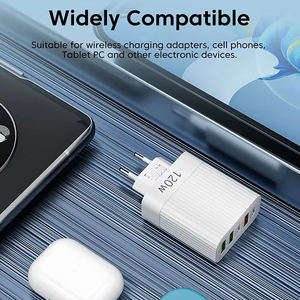 120W急速GaN充電器ヘッド ウルトラ充電器 3USB <span class=keywords><strong>2</strong></span> Type-C <span class=keywords><strong>3</strong></span>.1A ユニバーサル旅行用アダプター 電気イヤホン 携帯電話 - Product Image 5