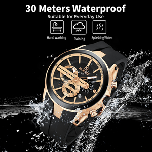 Relojes para Hombre REWARD, Reloj Deportivo de Silicona con Cronógrafo Luminoso, Resistente al Agua, Reloj de Lujo para Hombre, Relogio Masculino - Product Image 2