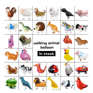 Nouveau Design <span class=keywords><strong>Dessin</strong></span> <span class=keywords><strong>Animé</strong></span> Stand Marche <span class=keywords><strong>Dinosaure</strong></span> Alpaga Chien animaux gonflable Hélium marche animaux ballons - Product Image 1