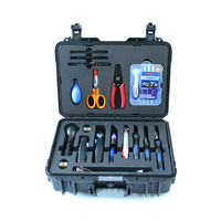 LINKSHIRE 15-in-1 Portable 15 Pieces Ftth Fiber Optic Toolkit Fast Connector And Fiber Optic Drop Cable Fiber Kit