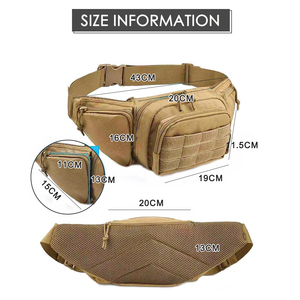 กระเป๋าคาดเอวแบบยุทธวิธี  วัสดุไนลอน  ระบบโมลล์  สำหรับใส่โทรศัพท์มือถือ  เหมาะสำหรับการล่าสัตว์ ปีนเขา และตั้งแคมป์ - Product Image 6