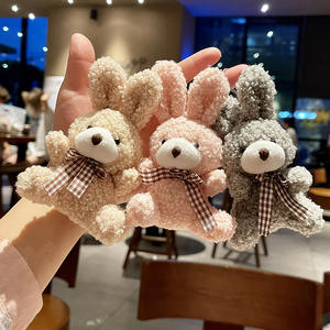 Ucuz özel promosyon peluş anahtarlık oyuncak ayı tavşan tavşan şeyler anahtarlık kızlar için - Product Image 4