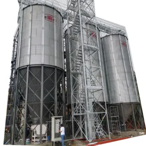 150m3 / 200m3 / 300m3 / 350m3 kayu pelet penyimpanan baja silo