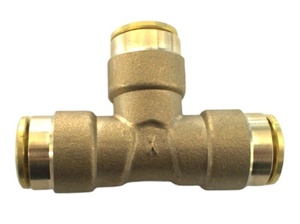 Eternalspray หัวฉีดตัวทีทองเหลือง9.52มม. หัวฉีดระบบละอองน้ำแรงดันสูงอุปกรณ์ทำความสะอาดใหม่สำหรับร้านอาหารฟาร์ม - Product Image 2