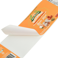 Logo personnalisé personnalisé fournisseur d'étiquettes alimentaires adhésif écologique imperméable à l'eau Logo vinyle autocollants bouteilles bocaux étiquettes pour aliments