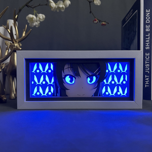 Lampe de nuit LED 3D Anime Mai Sakurajima, boîte à lumière, boîte à ombre, manga, décoration de <span class=keywords><strong>chambre</strong></span>, lampe de table, animation, veilleuse - Product Image 4