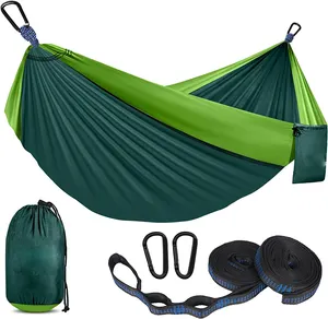 NPOT Best Seller Camping Hammock Double Single Portable Hammocks With 2 Tree Straps