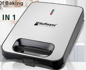 Machine à sandwich Hoffmans 3-en-1 robuste 1400W avec plaques interchangeables pour gaufrier et grill, idéale pour le marché nigérian - Product Image 1