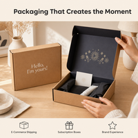 Boîtes d'expédition en carton écologiques personnalisées imprimées, pliables, pour cosmétiques et vêtements, boîtes cadeaux