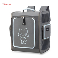 Sac de transport portable pour chat d'extérieur, respirant, grande capacité, à porter à la main ou en sac à dos