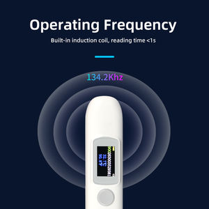 Lector de chips de animales 134,2 Khz Escáner de microchip de temperatura para monitoreo de temperatura de mascotas - Product Image 5