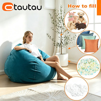 Housse de pouf souple OTAUTAU DD114 sans rembourrage à l'intérieur
