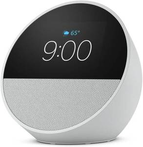 Echo Dot (5e génération, version 2024) avec horloge |   Haut-parleur intelligent avec horloge et Alexa |   Bleu nuage - Product Image 2