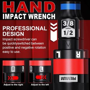 Aurlloct 1/4 Inch Manual Impact <b>Screwdriver</b> <b>Set</b> OEM Hex Drive Industrial Grade Car Repair Tools Removes Rusty Nuts Screws MYJ-11 - Product Image 5