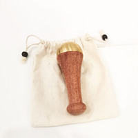 Kansa Wand Body Foot Massager avec Détoxification Relaxation Profonde pour Spa Outils de Guasha en Bois Gua Sha pour Application de la Tête
