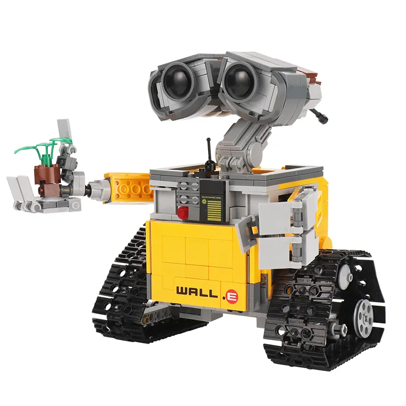 Blocchi di costruzione robot wall-e per bambini, 16003, 687 pezzi, sst, 21303 idea, figure tecniche, giocattoli compatibili