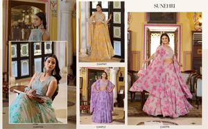Conjunto de Lehenga Floral Rosa, Blusa y Dupatta Bordadas, Vestido de Boda Indio Pakistaní, Traje Festivo Formal - Product Image 3