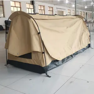 야외 싱글 및 더블 캔버스 장식 텐트 캠핑 텐트
