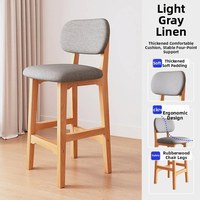 Fabricants de meubles, tabourets de bar modernes avec structure en bois massif, chaises hautes pour table de bar, style européen et américain
