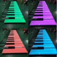 Panel berubah warna lantai dansa panggung cahaya LED 100*30CM untuk lampu bata sinkronisasi pencahayaan panggung lanskap