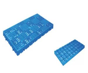 青い色のヤギのスラット床プラスチックペットケージフロアパッドマット