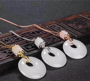 <span class=keywords><strong>Pendentif</strong></span> <span class=keywords><strong>rond</strong></span> en <span class=keywords><strong>jade</strong></span> naturel de 20mm, breloque en forme de donuts, cercle pour la fabrication de bijoux, jaspe de lave jaune - Product Image 6