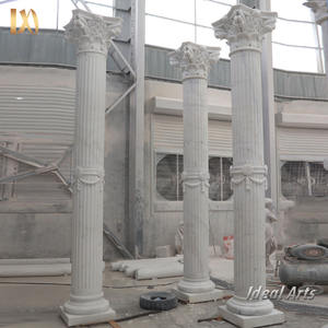 <span class=keywords><strong>Columnas</strong></span> Corintias <span class=keywords><strong>de</strong></span> Mármol Blanco Natural Talladas a Mano, Pilares Arquitectónicos Clásicos <span class=keywords><strong>de</strong></span> <span class=keywords><strong>Estilo</strong></span> Griego para Entrada <span class=keywords><strong>de</strong></span> Villa - Product Image 2